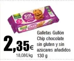 Cash FROIZ Galletas Gullón Chip chocolate sin gluten y sin azúcares añadidos oferta