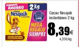 Cash FROIZ Cacao Nesquik instantáneo oferta