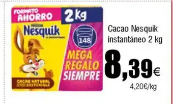 Cash FROIZ Cacao Nesquik instantáneo oferta