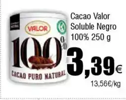 Cash FROIZ Cacao Valor Soluble Negro 100% oferta