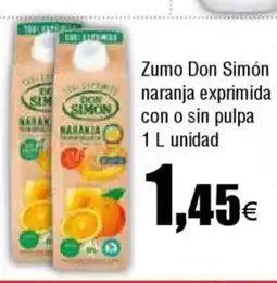 Cash FROIZ Zumo Don Simón naranja exprimida con o sin pulpa oferta