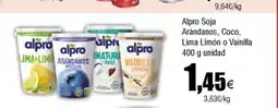 Cash FROIZ ALPRO Soja Arándanos, Coco, Lima Limón o Vainilla oferta
