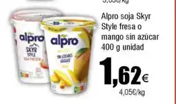 Cash FROIZ ALPRO soja Skyr Style fresa o mango sin azúcar oferta