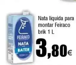 Cash FROIZ FEIRACO Nata liquida para montar oferta