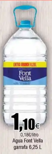 Cash FROIZ Agua Font Vella garrafa oferta