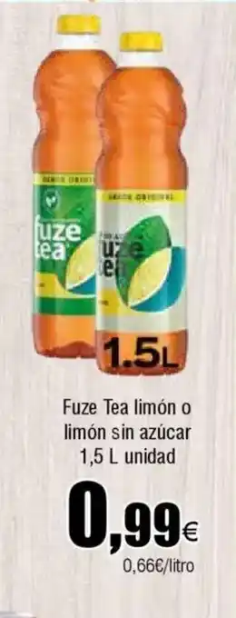 Cash FROIZ FUZE TEA limón o limón sin azúcar oferta