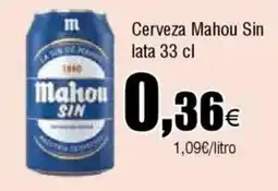 Cash FROIZ MAHOU SIN Cerveza lata oferta