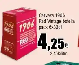 Cash FROIZ Cerveza 1906 Red Vintage botella oferta