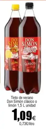 Cash FROIZ Tinto de verano Don Simón clásico o limón oferta