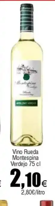Cash FROIZ Vino Rueda Montespina Verdejo oferta