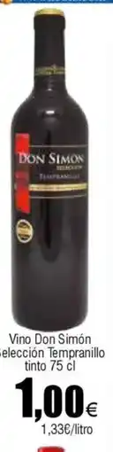 Cash FROIZ Vino Don Simón Selección Tempranillo tinto oferta
