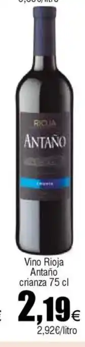 Cash FROIZ Vino Rioja Antaño crianza oferta