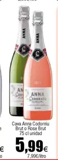 Cash FROIZ Cava Anna Codorniu Brut o Rose Brut oferta