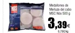 Cash FROIZ Medallones de Merluza del cabo MSC Nós oferta