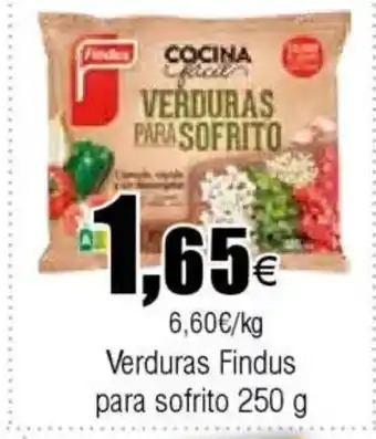 Cash FROIZ Verduras Findus para sofrito oferta