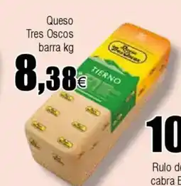 Cash FROIZ Queso Tres Oscos barra oferta