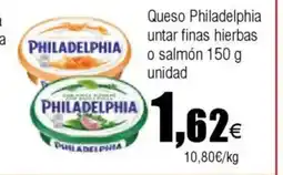 Cash FROIZ Queso Philadelphia untar finas hierbas o salmón oferta