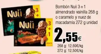 Cash FROIZ Bombón Nuii 3+1 almendrado vainilla oferta