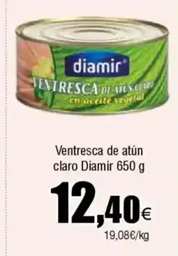 Cash FROIZ DIAMIR Ventresca de atún claro oferta
