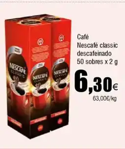 Cash FROIZ Café Nescafé classic descafeinado 50 sobres oferta