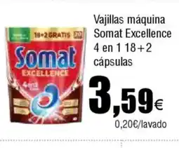 Cash FROIZ Vajillas máquina Somat Excellence oferta