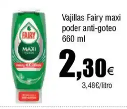 Cash FROIZ Vajillas Fairy maxi poder anti-goteo oferta