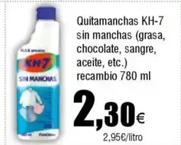 Cash FROIZ Quitamanchas KH-7 sin manchas oferta
