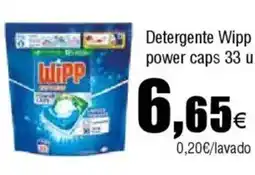 Cash FROIZ Detergente Wipp power caps 33 u oferta