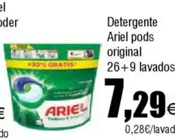 Cash FROIZ Detergente Ariel pods original oferta