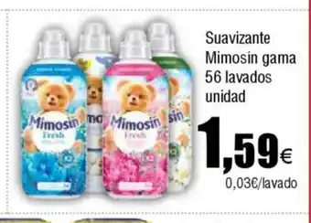 Cash FROIZ Suavizante Mimosín gama 56 lavados unidad oferta