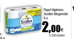 Cash FROIZ Papel Higiénico Scottex Megarrollo oferta