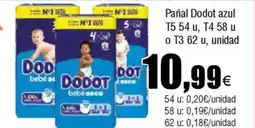 Cash FROIZ Pañal Dodot azul oferta