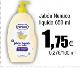 Cash FROIZ Jabón Nenuco líquido oferta