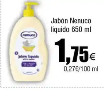 Cash FROIZ Jabón Nenuco líquido oferta