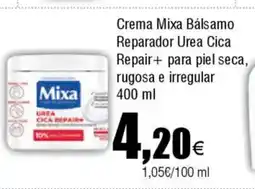 Cash FROIZ Crema Mixa Bálsamo Reparador Urea Cica Repair+ para piel seca, rugosa e irregular oferta