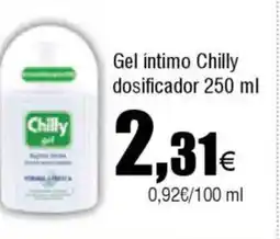 Cash FROIZ Gel íntimo Chilly dosificador oferta