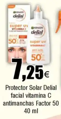 Cash FROIZ Protector Solar Delial facial vitamina C antimanchas Factor oferta