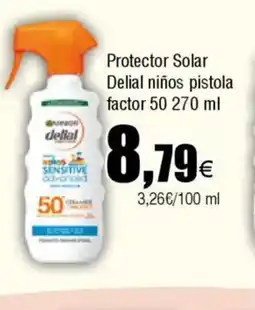 Cash FROIZ Protector Solar Delial niños pistola factor 50 oferta