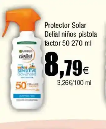 Cash FROIZ Protector Solar Delial niños pistola factor 50 oferta