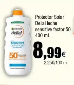 Cash FROIZ Protector Solar Delial leche sensitive factor 50 oferta