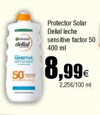 Cash FROIZ Protector Solar Delial leche sensitive factor 50 oferta