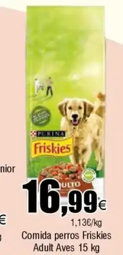 Cash FROIZ Comida perros Friskies Adult Aves oferta