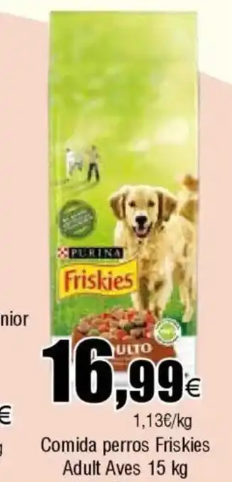 Cash FROIZ Comida perros Friskies Adult Aves oferta
