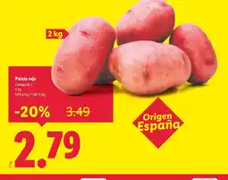 Lidl Patata roja oferta