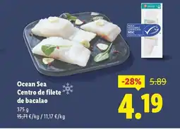 Lidl Ocean Sea Centro de filete de bacalao oferta
