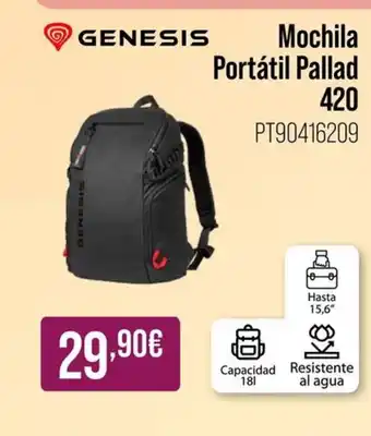 MR Micro GENESIS Mochila Portátil Pallad 420 oferta