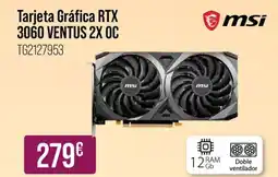 MR Micro MSI Tarjeta Gráfica RTX 3060 VENTUS 2X OC oferta