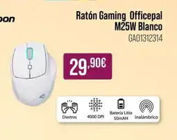 MR Micro Ratón Gaming Officepal M25W Blanco oferta