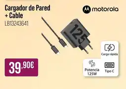 MR Micro MOTOROLA Cargador de Pared + Cable oferta