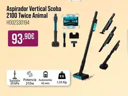 MR Micro Aspirador Vertical Scoba 2100 Twice Animal oferta